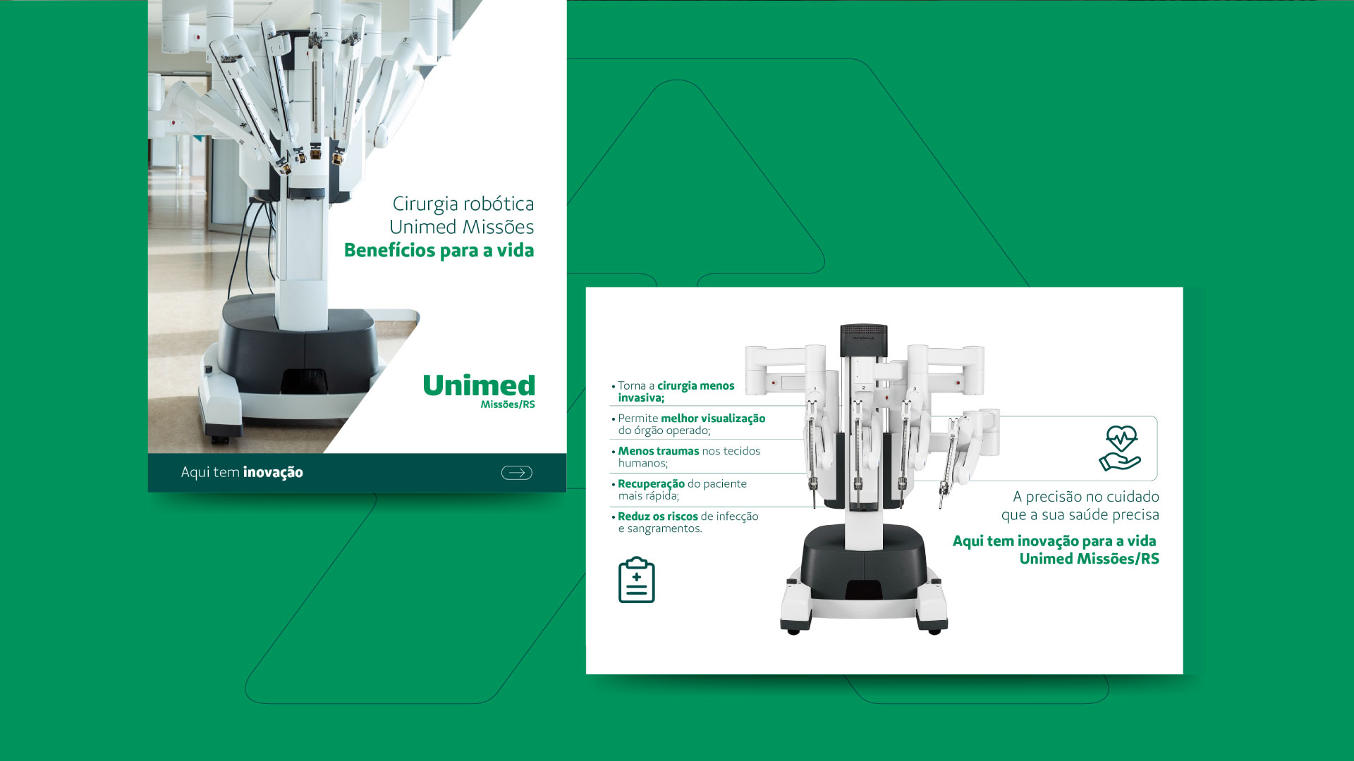 Portfolio Agência Jung Cirurgia Robótica - Unimed Missões/RS
