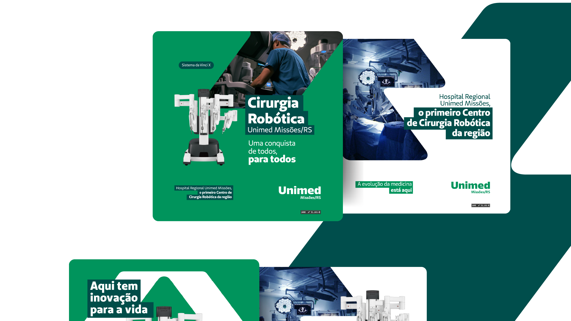 Portfolio Agência Jung Cirurgia Robótica - Unimed Missões/RS