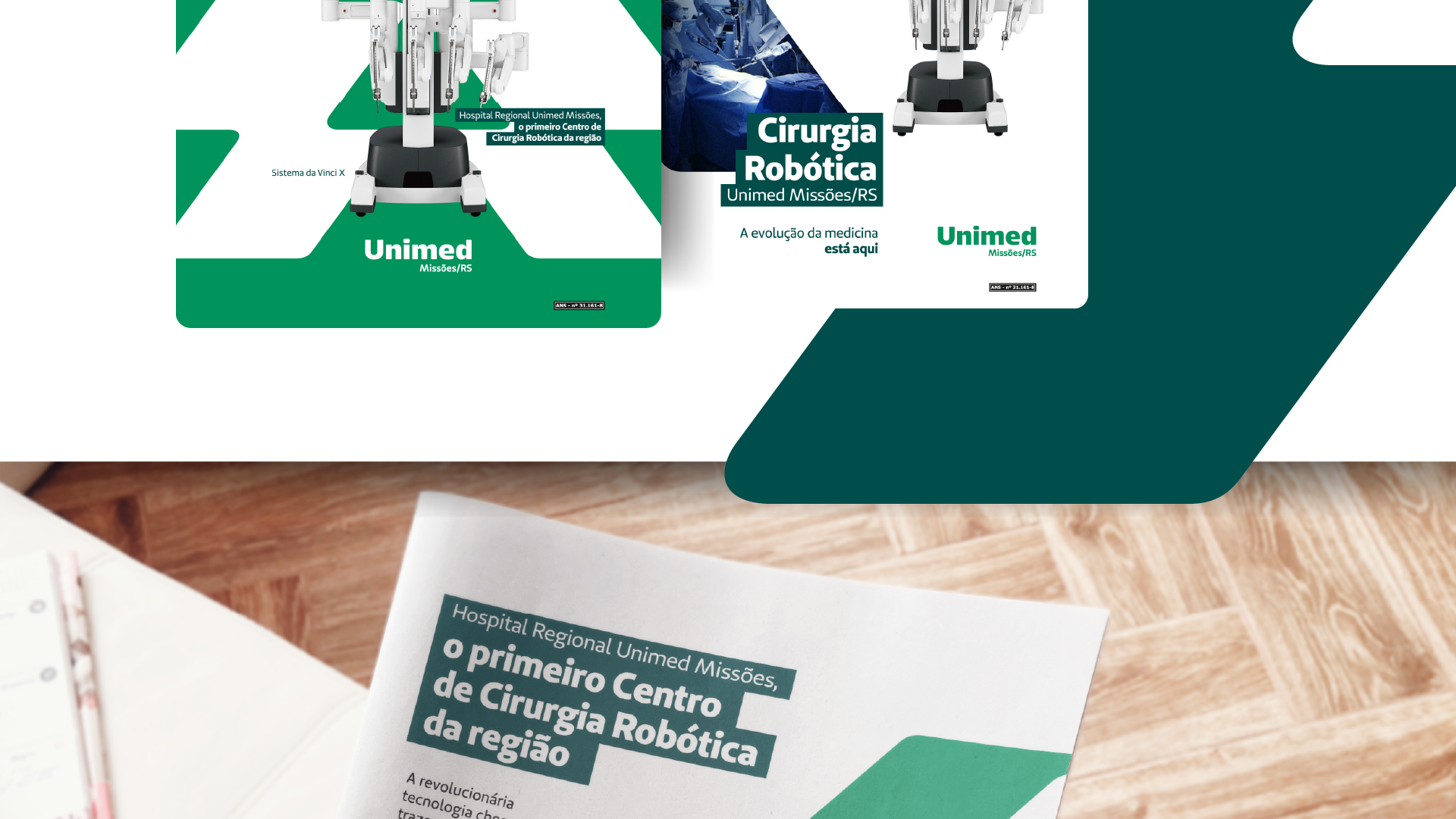 Portfolio Agência Jung Cirurgia Robótica - Unimed Missões/RS