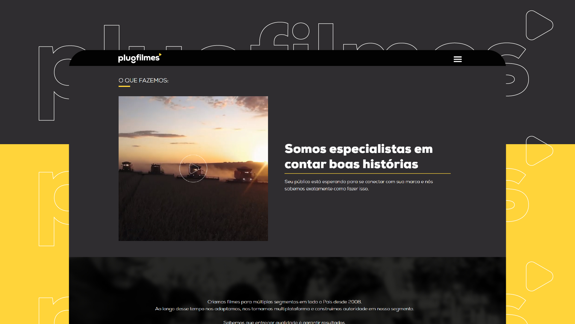 Portfolio Agência Jung Site Plug Filmes - 