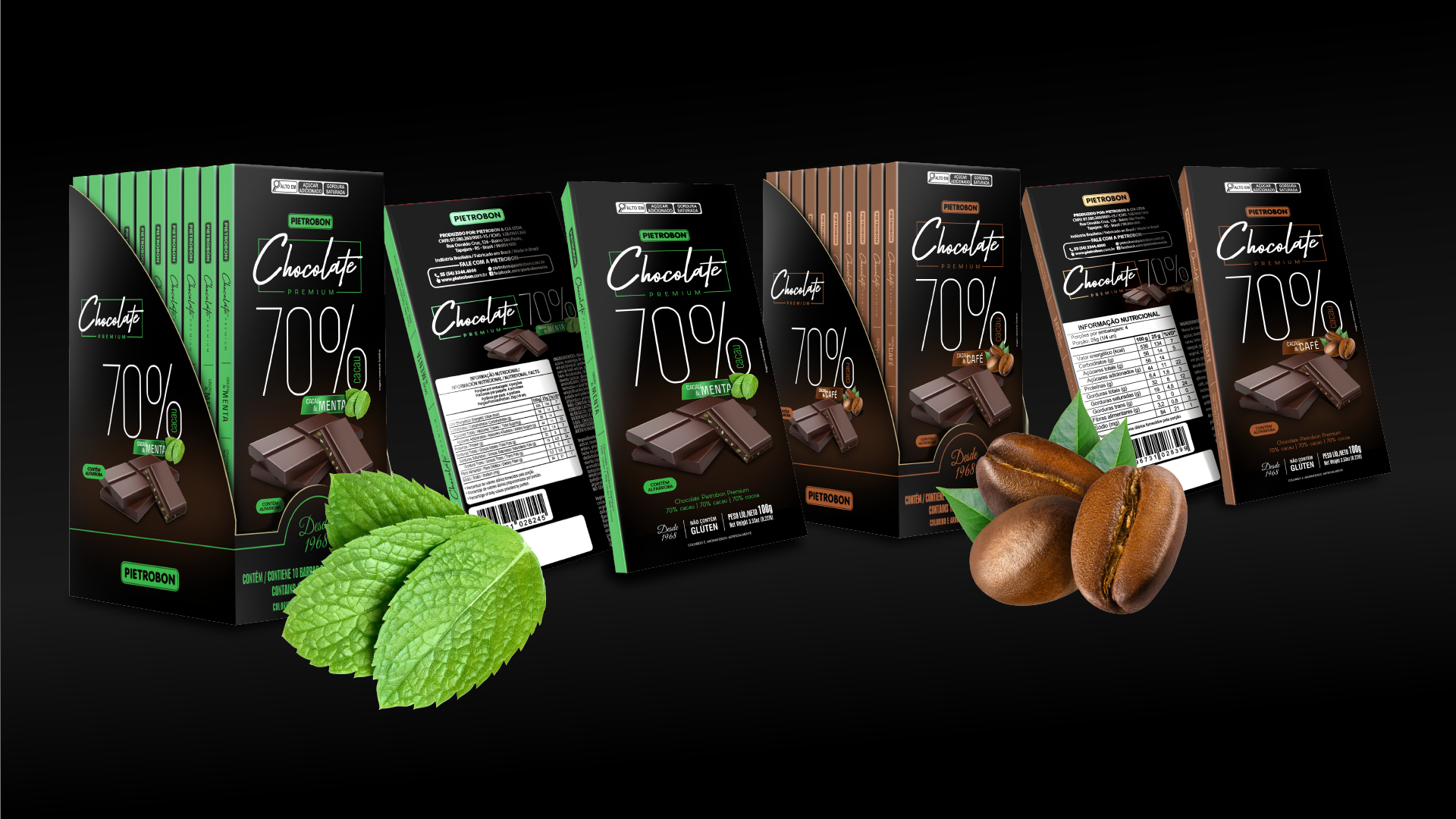 Portfolio Agência Jung Chocolates Premium 70% - Pietrobon