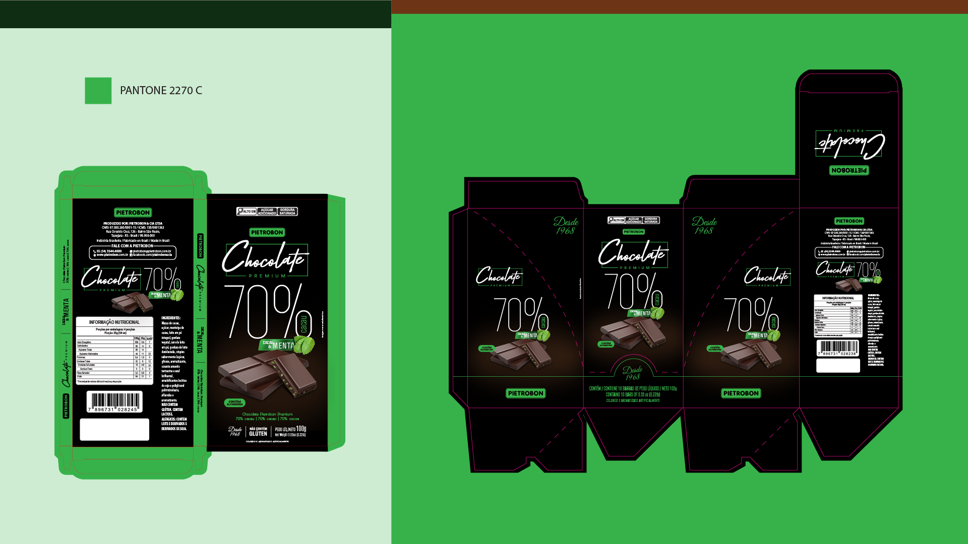 Portfolio Agência Jung Chocolates Premium 70% - Pietrobon
