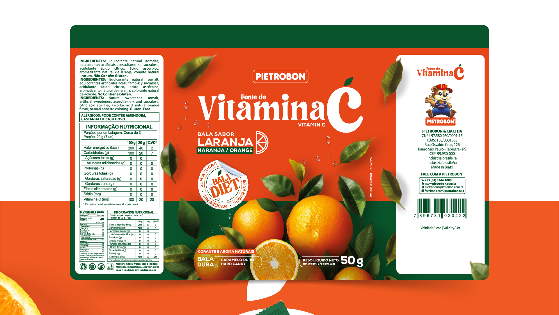 Portfolio Agência Jung Bala Vitamina C - Pietrobon